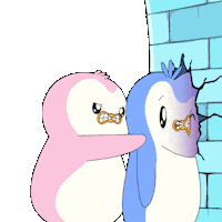 Angry Fight Sticker by Pudgy Penguins