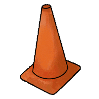 Warning Work In Progress Sticker by Pretty Whiskey / Alex Sautter