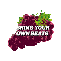 Grape Weintraube Sticker by Juicy Beats
