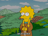 lisa simpson forest GIF