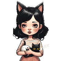 Cat Gatos Sticker