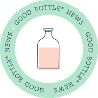 GoodBottleRefillShop news green goodbottle good bottle news Sticker