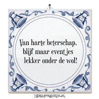 Spreuk Troost Sticker by Tegelspreuken.nl