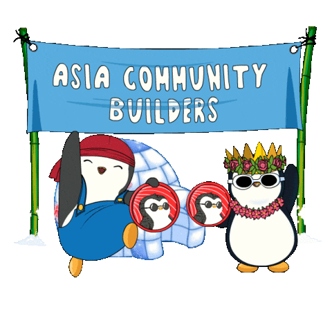 Community Penguin Sticker by Pudgy Memez