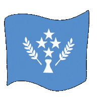 yellownoon flag ksa fsm micronesia Sticker