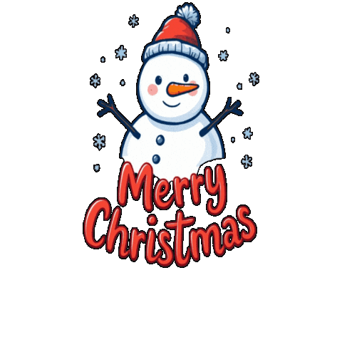 Christmas Joy Snowman Sticker