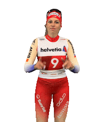 helvetia_schweiz point up steiner swiss ski helvetia Sticker
