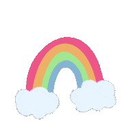 happy_soff rainbow enjoy little things enjoy little Sticker