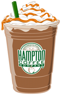 HamptonCoffeeCompany coffee caramel icedcoffee hamptoncoffee Sticker