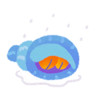 Sad Marine Life Sticker by pikaole