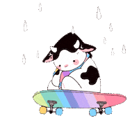 Sad Rain Sticker