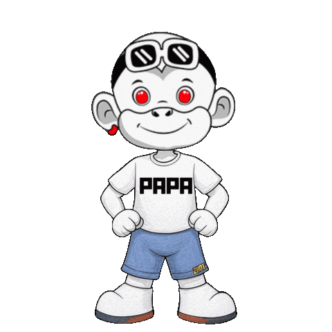 Papa Pa Sticker by Zhot