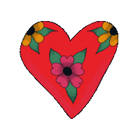 Heart Traditional Tattoo Sticker by Easy Peasy Cutters