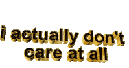 don't care 3d words Sticker by AnimatedText