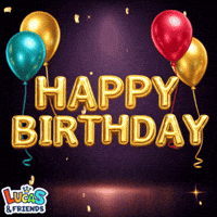 Happy Birthday GIF by Lucas and Friends by RV AppStudios