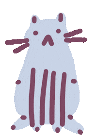 Cat Kitty Sticker by Sara Maese