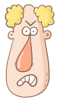 Angry Face Sticker by Careless Doodles