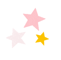 lulygm_ pink star stars night Sticker