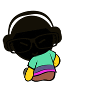geneocc anime cartoon coffee fly Sticker