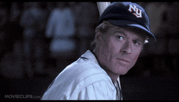 Robert Redford Baseball GIF