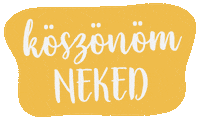 dottka_design thank you thanks yellow magyar Sticker