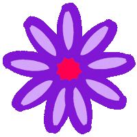 Illustration Flower Sticker