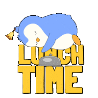 Hungry Lets Eat Sticker by Pudgy Penguins