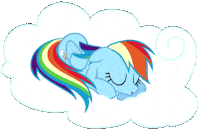 Tired My Little Pony Sticker