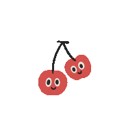 jnellybeans fruit bff cherry gossip Sticker