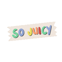 jnellybeans tea secret juice tape Sticker