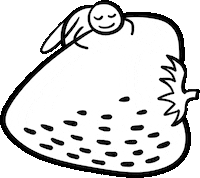 Relaxed Fly Sticker by Chris Hallbeck