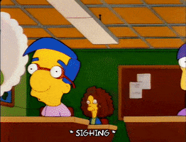 Season 3 Sigh GIF by The Simpsons