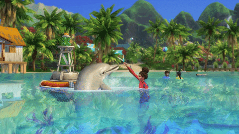 happy ocean GIF by The Sims