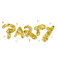 Party Gold Sticker