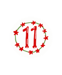 Count Down Christmas Sticker