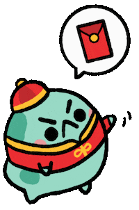 Angpao Red Packet Sticker by angy frog