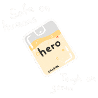 Hero Virus Sticker by Onecare Wellness