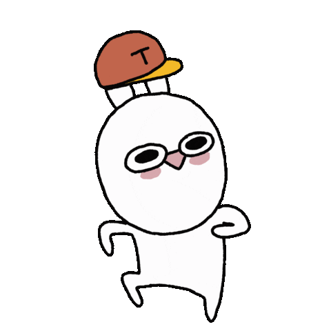 dongddal giphyupload bunny 토끼 춤 Sticker
