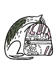 Cat Kitty Sticker by Nordic.bo