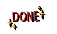 brunatiemi done end finished fim Sticker