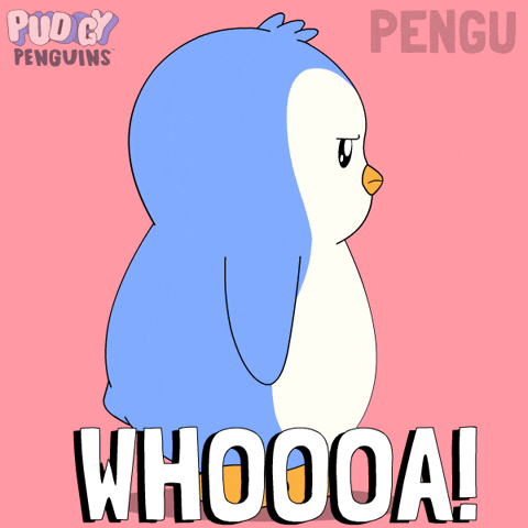 Penguin Wow GIF by Pudgy Penguins