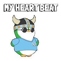 I Love You Flirt Sticker by Pudgy Penguins
