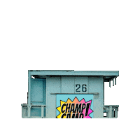 Los Angeles Beach Sticker by Champ Camp