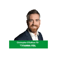 fiannafailparty fianna fail fiannafail chris o sullivan td christopher o sullivan td Sticker