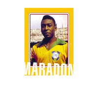 maradona y pele Sticker by Thegiornalisti