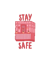 Quarantine Staysafe Sticker by Gelyane