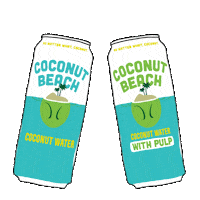 coconut water Sticker by Coconut Beach