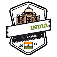 India Noida Sticker by enableps