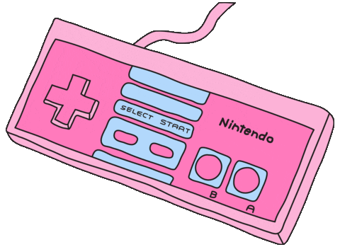 Video Game Pink Sticker by doña batata