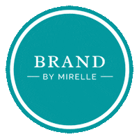 brandbymirelle logo brand circle cirkel Sticker